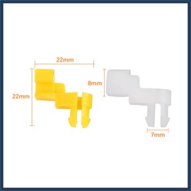 INFINAUTO 5 Sets Door Lock Rod Clip Retainer Fasteners for Toyota 4D0-807-300 69293-12040 Stylish Design