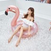 New Sequin Flamingo Inflatable Swim Ring Mount LF765 Rose Red Flamingo + 90cm 5ea