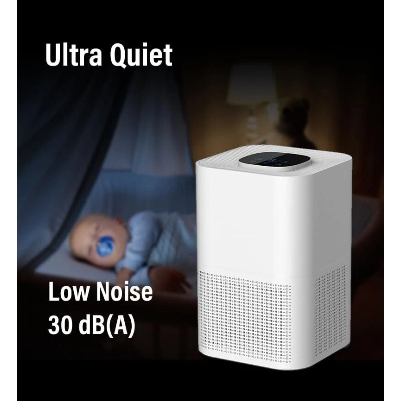 Epsilon Air Purifier for Home H13 HEPA Filter Large Rooms