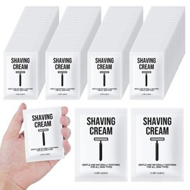 Travel Shaving Cream Bulk for Men 8ml/0.28fl oz,Disposable Shaving Cream in Bulk Individual Travel Shave Cream for Hotel Homeless Charity Home Nursing(Unscented,Pack of 100)