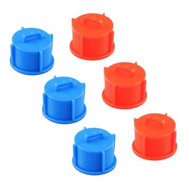 Tiardey 6pcs Washing Machine Inlet Valve Filter Universal Inlet Hose Mesh Filter Red and Blue 2CM Inlet Filter Set for Washing Machine Extension Accessories