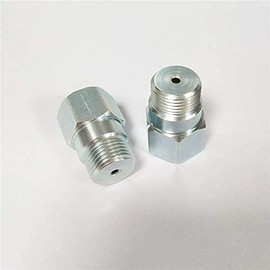 Riloer M18*1.5 Brass Center Hole 3mm O2 Oxygen Sensor Extender Spacer Exhaust Probe 2 Packs