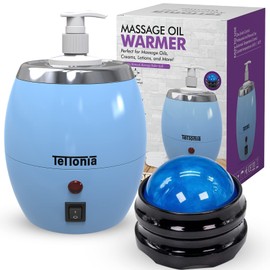 Massage Oil/Lotion Bottle Warmer - Auto-Temperature (Blue Pastel)