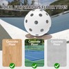 12 Pack Pickleball Balls, 40 Holes Outdoor Pickleballs, High Elasticity