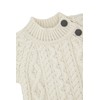 Aran Crafts Baby Traditional Irish 3 Button Crew Neck Sweater