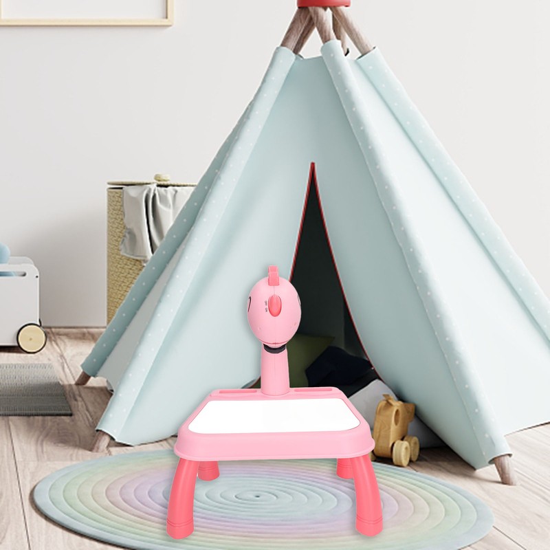 Drawing Projector Table Cute Dinosaur Design Bright Colors Detachable Smart