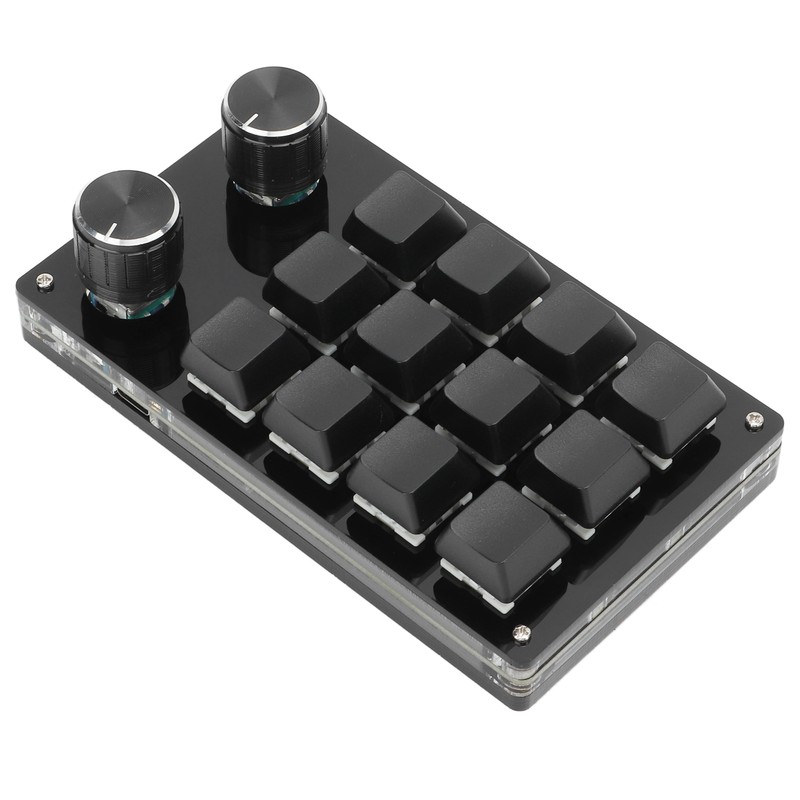 One Handed Macro Mechanical Keyboard 12 Key Multifunction DIY Programmable