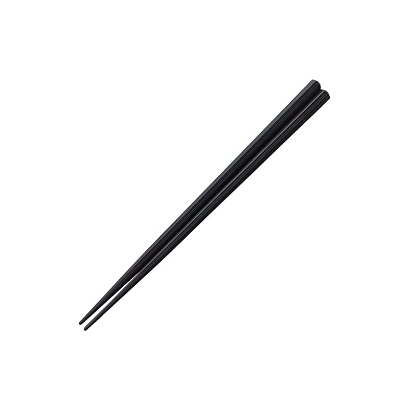 福井クラフト 箸 PBT樹脂箸 中国製 食洗機対応 筋目六角箸 黒 22.5cm