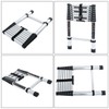 findmall Telescopic Ladder 8.5 Feet with Non-Slip Feet, Maximum Weight