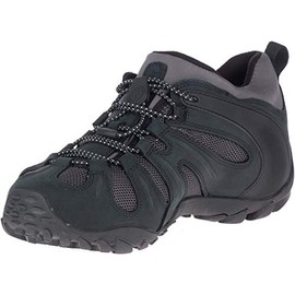 Merrell mens Chameleon 8 Stretch Waterproof Hiking Shoe , Black/Grey , 7