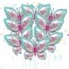 Chris.W Butterfly Balloons,8 Pcs 31 Inch Blue Pink Butterfly Foil