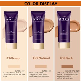 KARLOR Body Concealer, Skin Foundation Concealer Body Coverage Perfector Body Foundation Illuminator Tattoo Cover for Legs Scar Blemishes Leg Body Makeup (Natural)