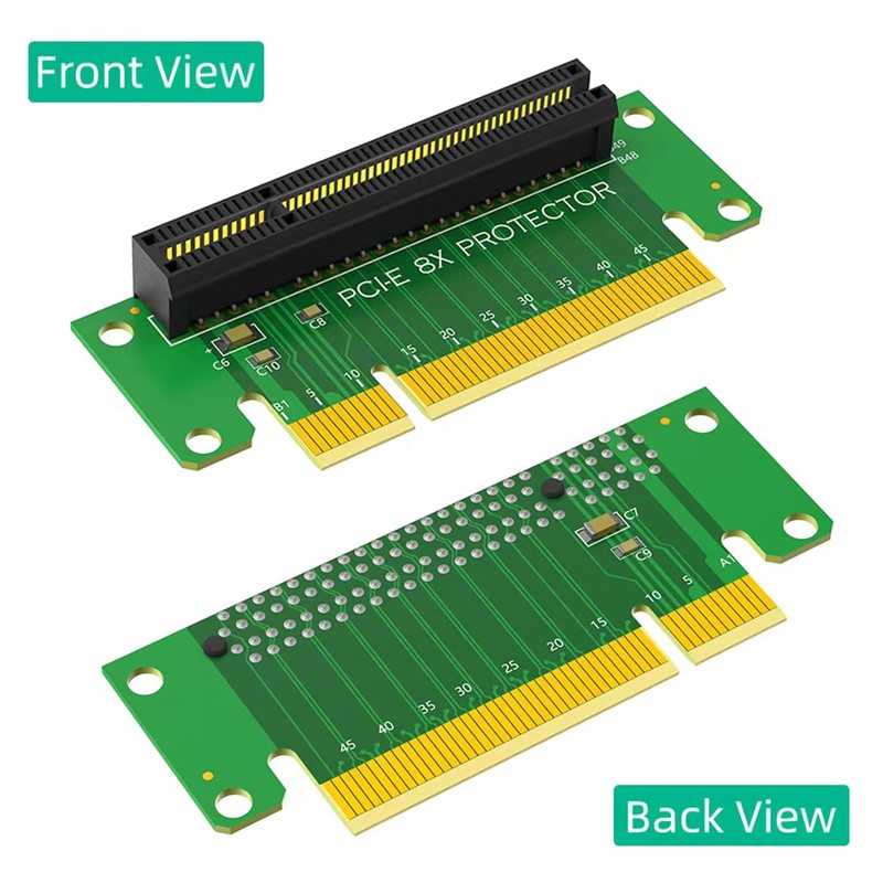 WLGQ PCI-E X8 Riser Card, PCI Express Male to Female
