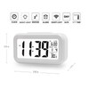 Cisixin LED Alarm Digital Clock Snooze Sensor Light Activated Backlight