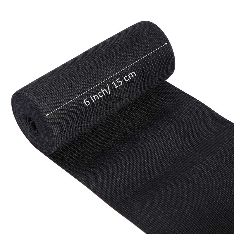 EBOOT Carrete Elástico (6 Pulgadas X 3 Yardas, Negro)