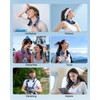 JMOSTRG Portable Neck Fan - 4 Turbines Neck Fan Rechargeable