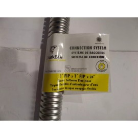 SHARKBITE CWSC101024 1"FIP X 1"FIP X 24" CORRUGATED SST WATER SOFTENER CONNECTOR