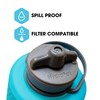 Hydrapak Flux Collapsible Bottle, 1 Litre, Malibu Blue