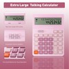 Calculators Desktop,Ipepul Talking Calculator with 2-line 12-Digits Large LCD Display