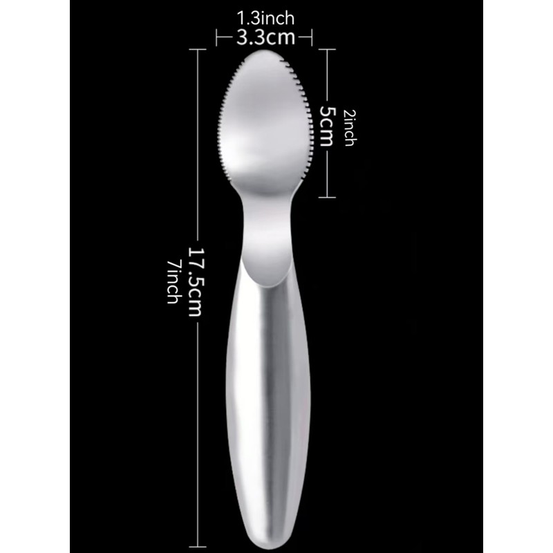 Stainless Steel Grapefruit Spoons with Serrated Edge