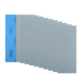 Tueascallk 20Pcs 9 x 3.6 Inchs 5000 Grit Wet and Dry Handmade Universal Sanding Sheets, Suitable for Woodworking Furniture/Automobiles/Metal/Lacquer Polishing Sandpaper