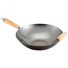 Helen's Asian Kitchen Wok, Carbon Steel and Bamboo, 14-Inches