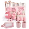 40 Piezas Set Brochas Maquillaje Profesional con Estuche | con