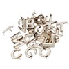 zalati 26Pcs Metal Rivets Claw Studs DIY English Letter for