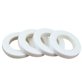 JFFX 4 Rolls Floral Tape 1/2" Wide 30 Yards Floral Tapes for Bouquet Stem Wrap and Flowers Making Craft Projects and Wedding (White)