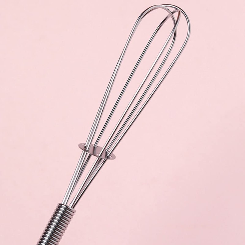 Whisks Stainless Steel Mini Wire Whisks Set of 2 Portable