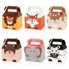 Kesote 12 Cajas de Animales Cajitas de Papel Kraft de