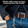 5Pcs Metal Carabiner Keyring Set with Quick Release & Split