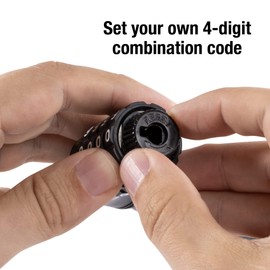 Master Lock 8370D Set Your Own Combination Bike Lock, 5 Feet Long , Black