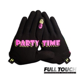 Handup Summer Lite Full Finger Lightweight Hot Days Breathable Gloves - Bicycle Enduro Downhill XC Cycling Motocross Unisex Summer Gloves (Pineapples of The Caribbean, XX-Small)