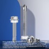 Wensilon (50Pcs)#14×7" Hex Washer Head Self Drilling Screws, 410 Stainless