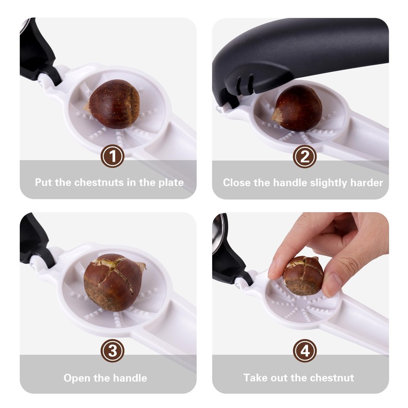 Chestnut Cutter Tool, Nut Cracker Dolphin Shaped, Multifunctional Chestnut Clip,