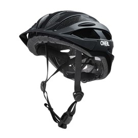 O'NEAL Mountain Bike Helmet, Urban and Trail Riding, Lightweight, Only 310 g, Large Fans for Ventilation, Robust ABS, Helmet Outcast Plain V.22, Adults, Black, L/XL
