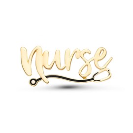 Dr's gift Nurse Enamel Pins Rn Nursing 14K Plated Gold Pin Registered Nurse Brooch Medical Lapel Badge Design for Uniforms Gifts Jewelry for Nurses Nursing Students