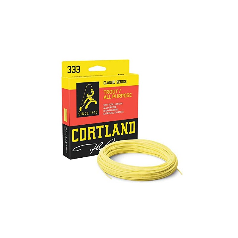 Cortland 333 Classic Trout/All Purpose Fly Line, Yellow