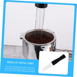 SEWACC Coffee Powder Stirrer Tool Needle Type Espresso Whisk Durable Stable Coffee Mixing Instrument for Espresso Machines Enhance Consistency Reduce Powder Clumping