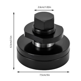 CNCEST F350 Grinding Wheel Adapter Flange,Grinder Arbor Washer Wire Wheel Accessory,Black