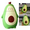 Cartoon Avocado Glass Bottle Double Layer Water Cup Portable Cute
