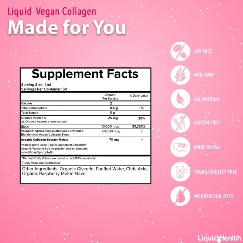 Liquidhealth Vitaminas Líquidas Veganas Para Belleza Y Sueño