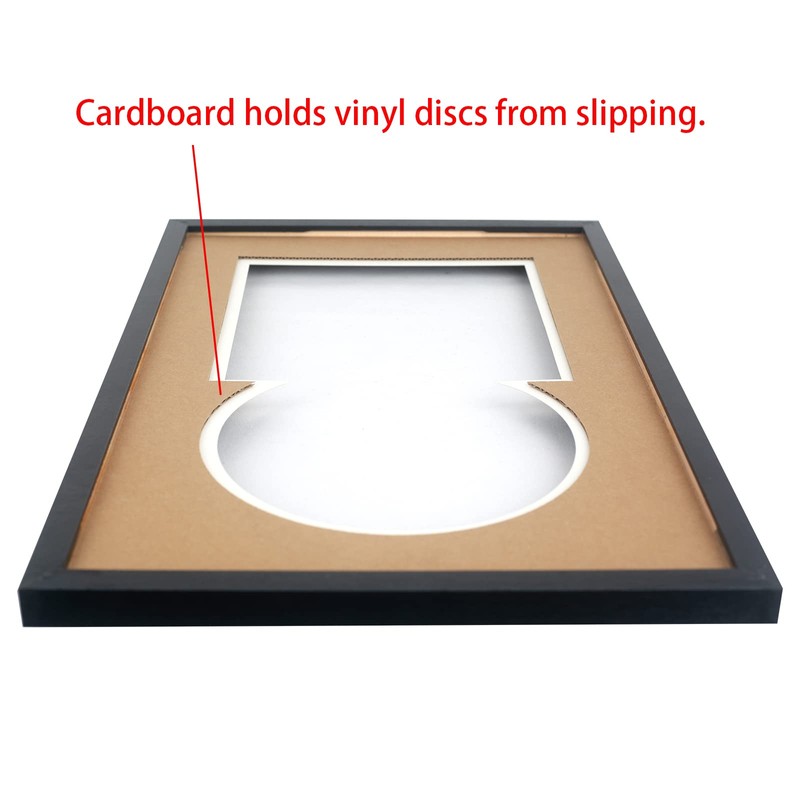 Mxtallup 7" Record Frame Wood for the Wall 7" CD