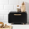 Navaris Bread Box - Metal Bread Bin Storage Tin with