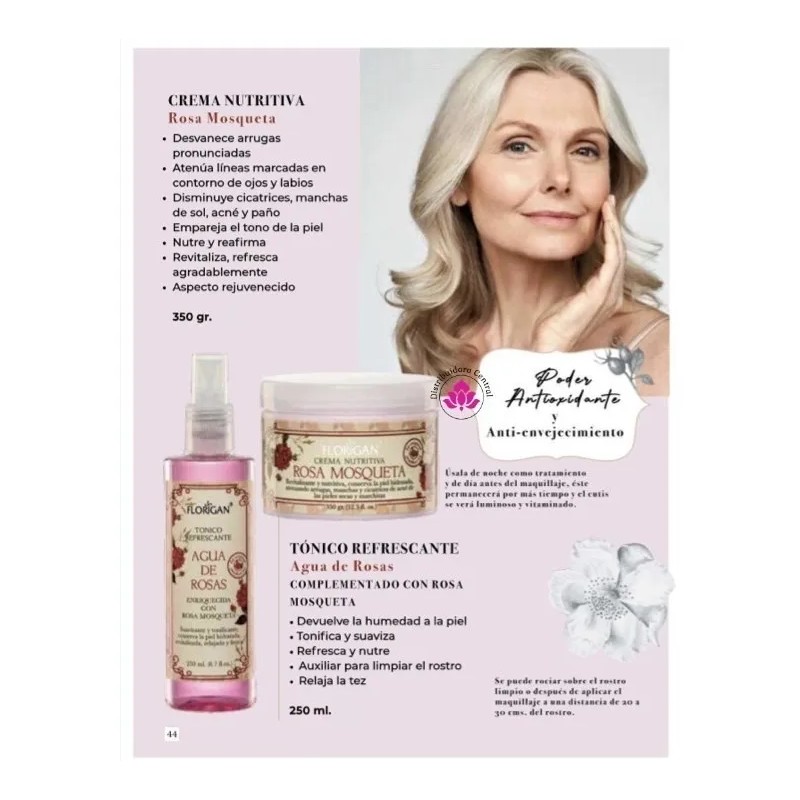 Crema Rosa Mosqueta Florigan® 350grs. Madura A Joven Día/noche