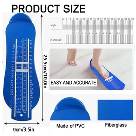 lrgnixs 2Pcs Foot Measure for Children Uk,Accurate Kids Foot Measure Uk,Sizes 0-13.5/Measuring Length 5.5-23Cm,Adjustable Shoe Measure for Kids Uk,Shoe Size Measure Uk For Home School Use