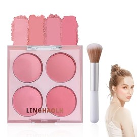 Lilbitty Blush Palette with 4 Colours, Matte and Silky Texture, Waterproof and Long-Lasting, Ideal for All Skin Tones, for Makeup Lovers
