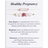 QqzsJewls Healthy Pregnancy Crystal Bracelet Gifts for New Mom, Empathy