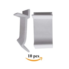 LIUDA Table Rim Clip Nylon Patio Table Furniture Clips 1.230" X .765" (White)